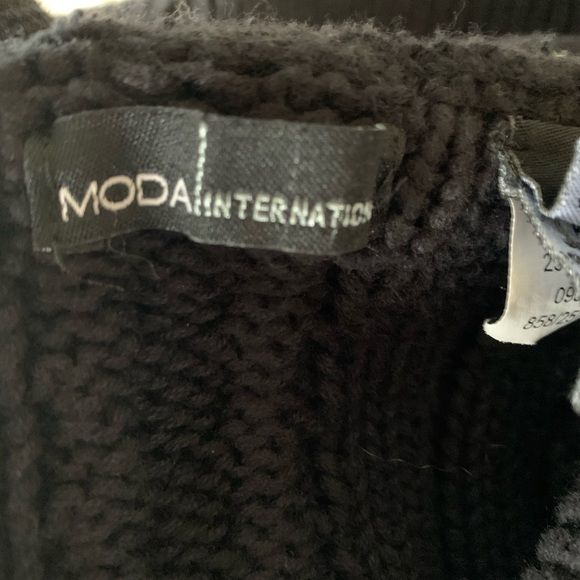 Cotton Cable-knit Sweater w/large Cowl Neck - Picture 7 of 9